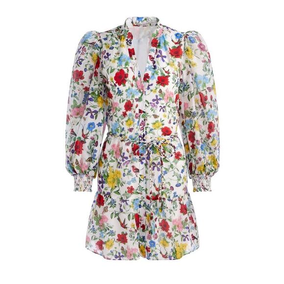 Alice + Olivia Women's Multicolor Antonette Floral Mini Dress Size 4 NWOT - Picture 1 of 11